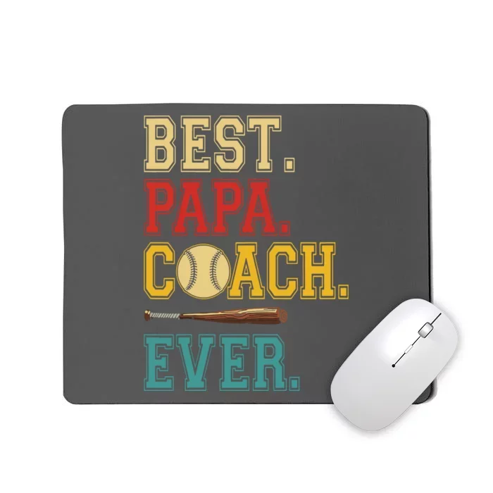 Vintage Dad Coach Ever Costume Baseball Player Coach Mousepad