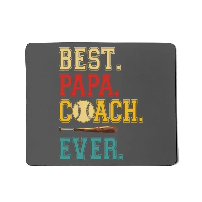 Vintage Dad Coach Ever Costume Baseball Player Coach Mousepad