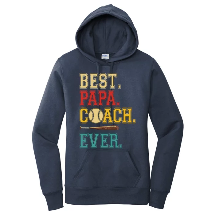 Vintage Dad Coach Ever Costume Baseball Player Coach Women's Pullover Hoodie