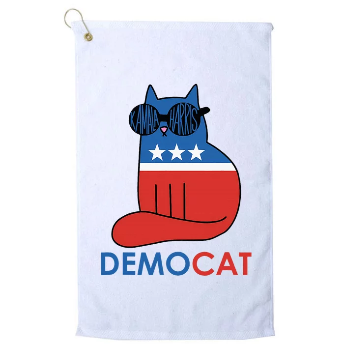 Vote Democat Cat Democrat Liberal Cat Lover Funny Platinum Collection Golf Towel