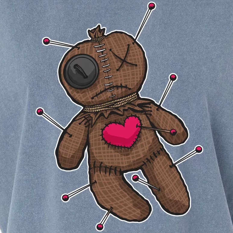 VooDoo Doll Cartoon Garment-Dyed Women's Muscle Tee