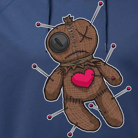 VooDoo Doll Cartoon Performance Fleece Hoodie