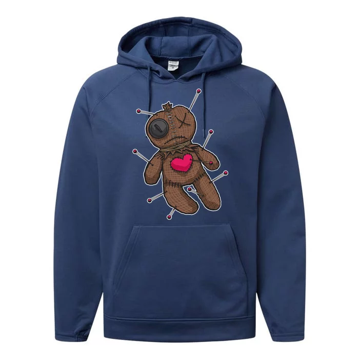 VooDoo Doll Cartoon Performance Fleece Hoodie