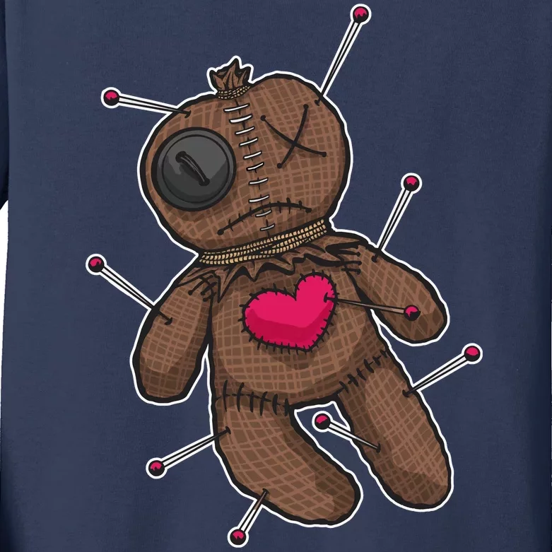 VooDoo Doll Cartoon Kids Long Sleeve Shirt