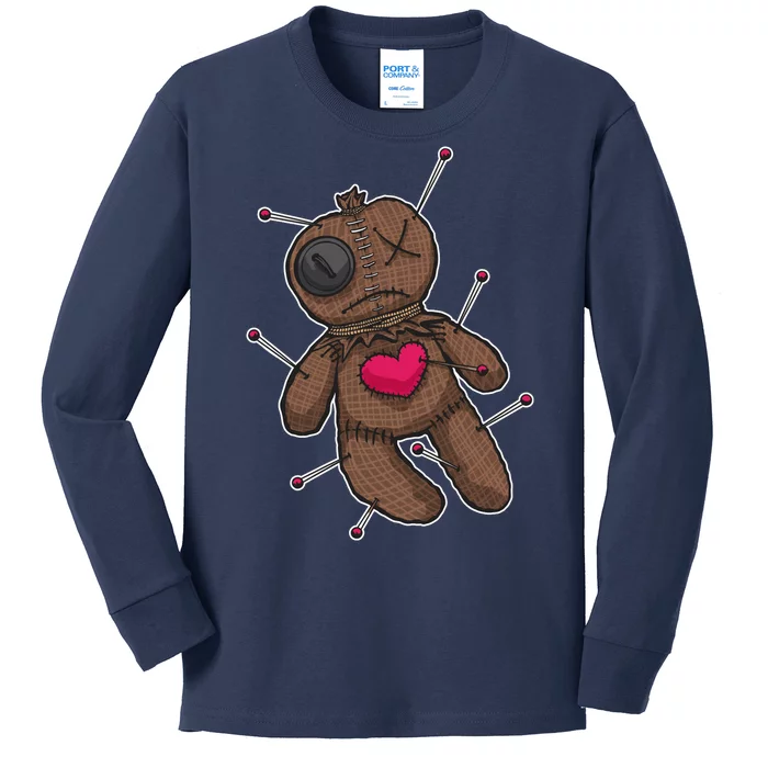 VooDoo Doll Cartoon Kids Long Sleeve Shirt