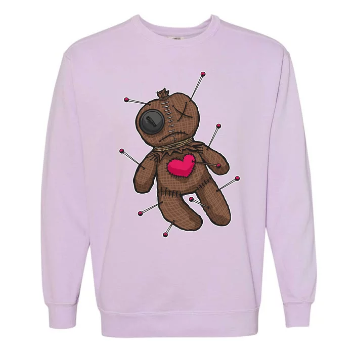 VooDoo Doll Cartoon Garment-Dyed Sweatshirt