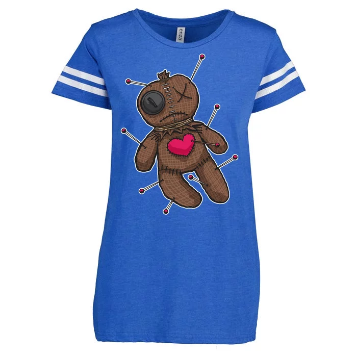 VooDoo Doll Cartoon Enza Ladies Jersey Football T-Shirt