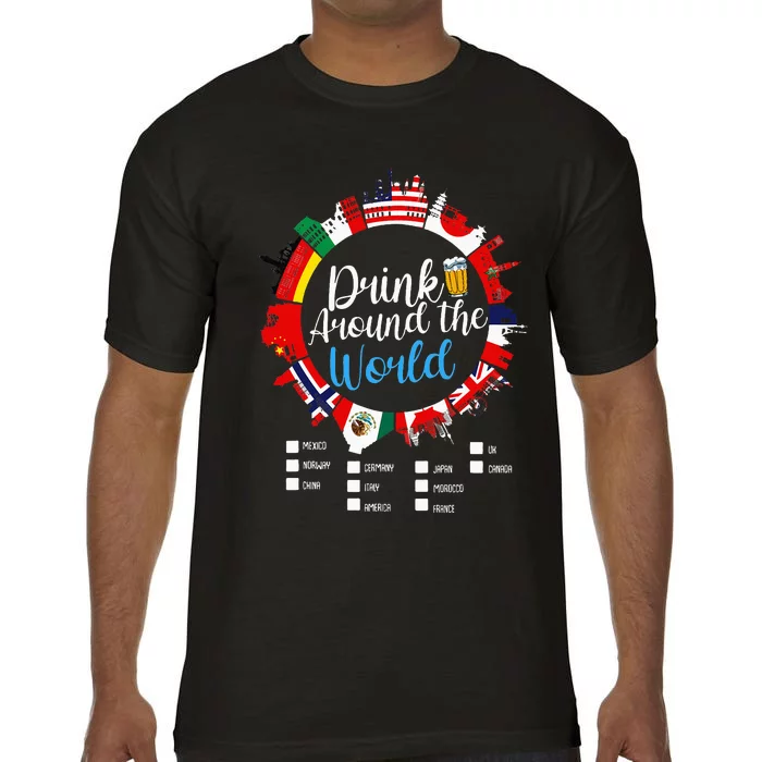 Vacation Drinking Countries International National Comfort Colors T-Shirt