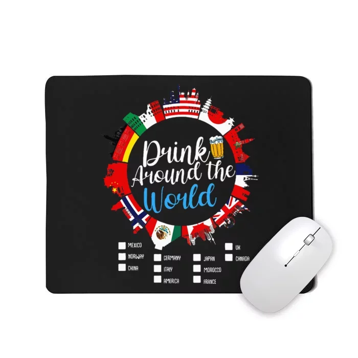 Vacation Drinking Countries International National Mousepad