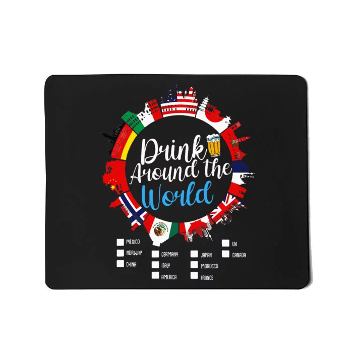 Vacation Drinking Countries International National Mousepad