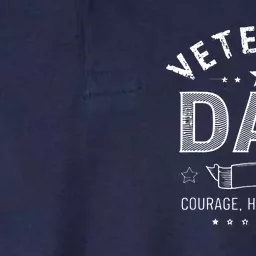 Veteran Dad Courage Honor Family Softstyle Adult Sport Polo