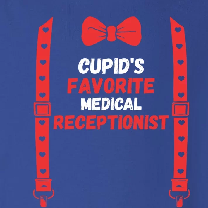 Valentines Day Custome Cupids Favorite Medical Receptionist Gift Toddler Long Sleeve Shirt