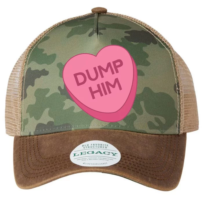 Valentine's Day Candy Valentines Hearts Dump Him Legacy Tie Dye Trucker Hat