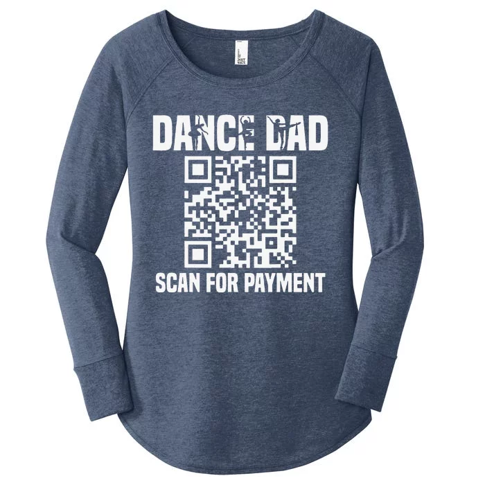 Vintage Dancing Daddy Scan For Payment Proud Dad Women's Perfect Tri Tunic Long Sleeve Shirt