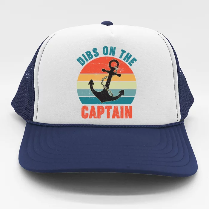 Vintage Distressed Dibs On The Captain Trucker Hat