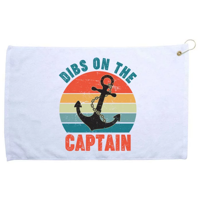 Vintage Distressed Dibs On The Captain Grommeted Golf Towel