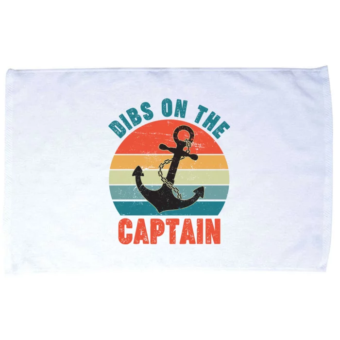 Vintage Distressed Dibs On The Captain Microfiber Hand Towel