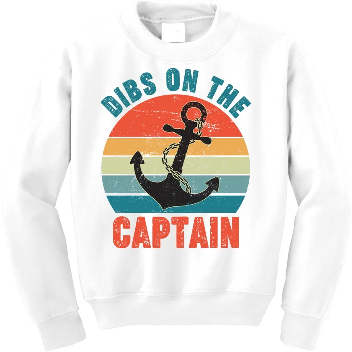 Vintage Distressed Dibs On The Captain Kids Sweatshirt