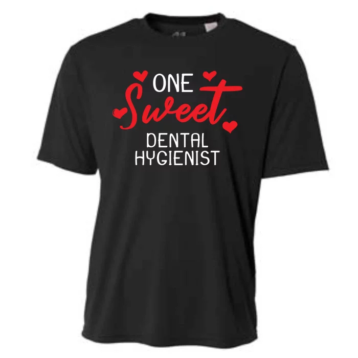 Valentines Day Dental Hygienist Sweet Heart Gift Cooling Performance Crew T-Shirt