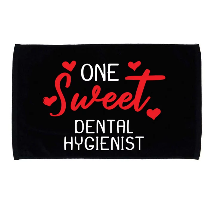 Valentines Day Dental Hygienist Sweet Heart Gift Microfiber Hand Towel