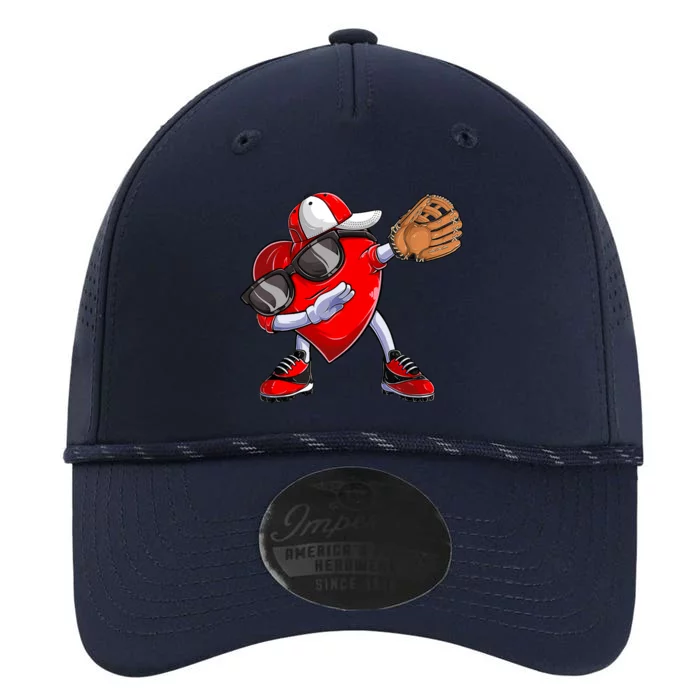 Valentines Day Dabbing Heart Baseball Catcher Performance The Dyno Cap