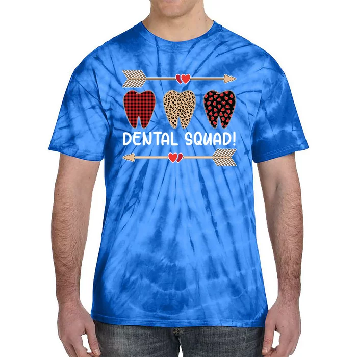 Valentines Day Dental Squad Dental Assistant Teeth Dentist Funny Gift Tie-Dye T-Shirt