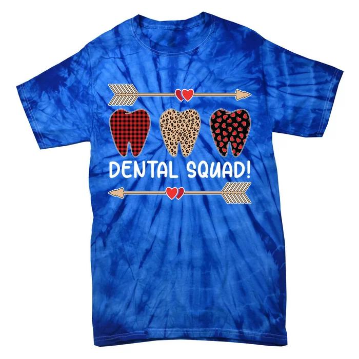 Valentines Day Dental Squad Dental Assistant Teeth Dentist Funny Gift Tie-Dye T-Shirt