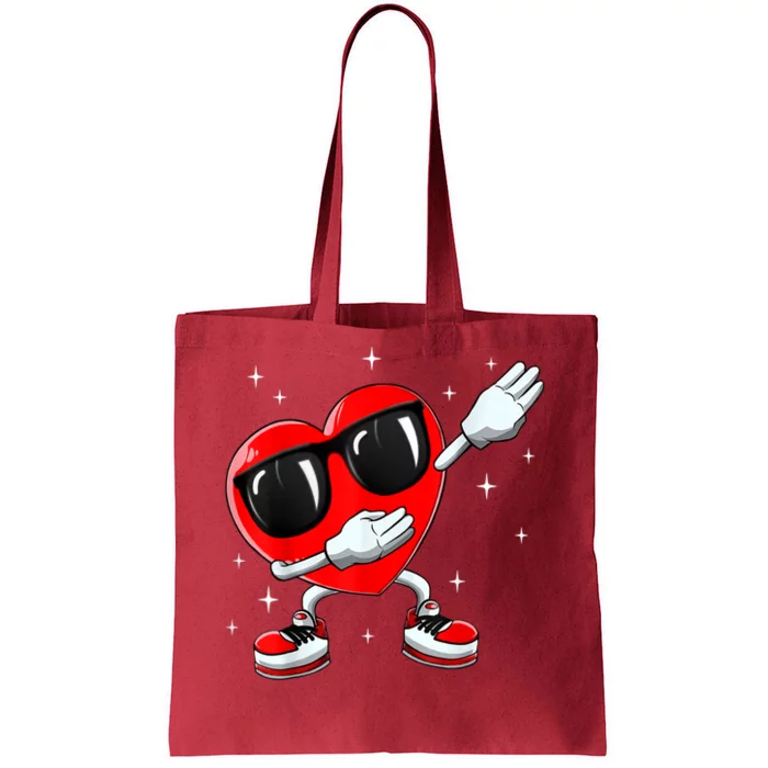 Valentines Day Dabbing Heart Funny Valentine's Day Tote Bag