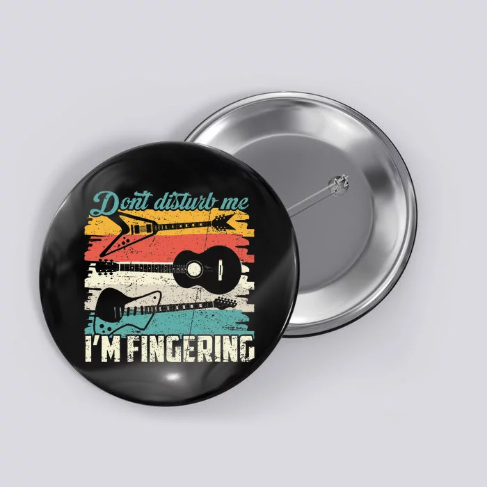 Vintage DonT Disturb Me IM Fingering Bass Guitar Player Button