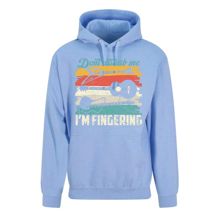 Vintage DonT Disturb Me IM Fingering Bass Guitar Player Unisex Surf Hoodie