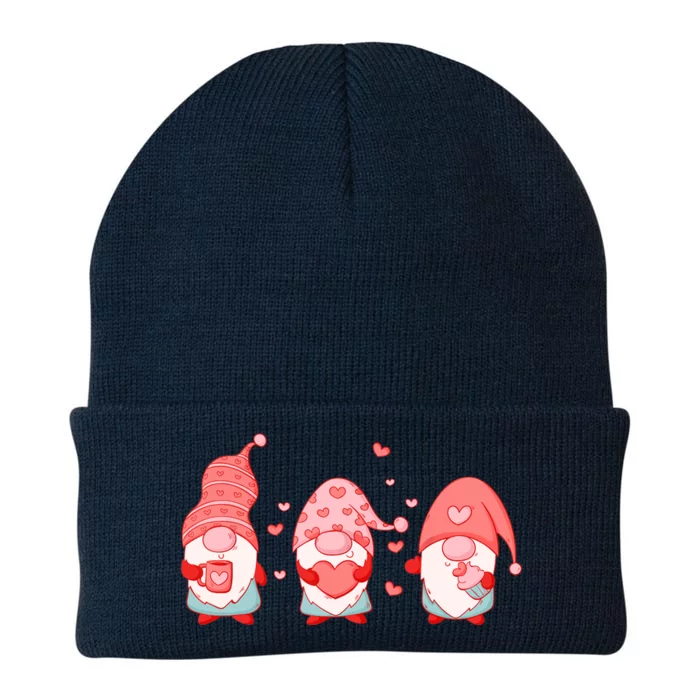 Valentine's Day Design For Wo With Cute Gnomes Knit Cap Winter Beanie