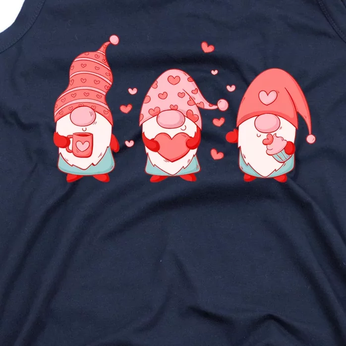 Valentine's Day Design For Wo With Cute Gnomes Tank Top