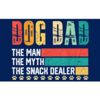 Vintage Dog Dad Dog Father The Man Myth Snack Dealer Paw Fathers Day Bumper Sticker