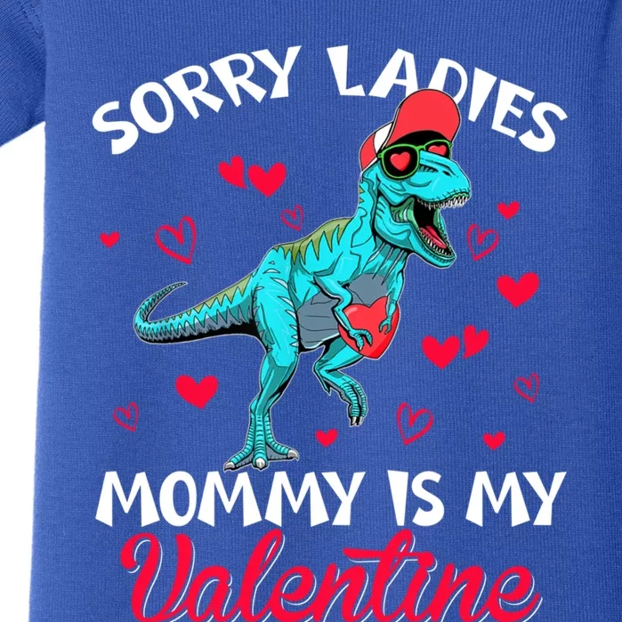 Valentines Day Dinosaur Heart Mom Funny Lovers Cool Gift Baby Bodysuit