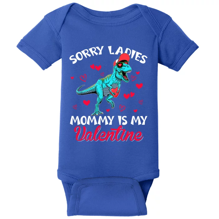 Valentines Day Dinosaur Heart Mom Funny Lovers Cool Gift Baby Bodysuit