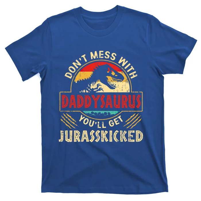 Vintage Dinosaurs Daddy Rex Saurus Family Matching Gift T-Shirt