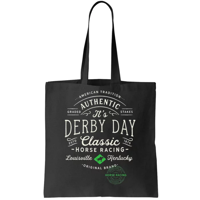 Vintage Derby Day Louisville Kentucky Horse Racing Tote Bag