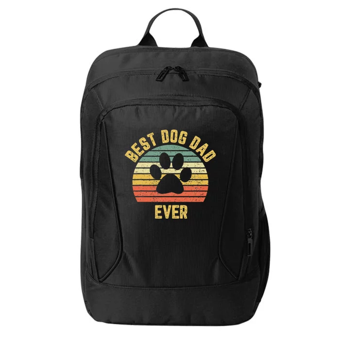 Vintage Dog Dad Cool Fathers Day Gift Retro City Backpack