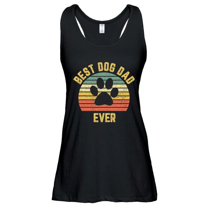 Vintage Dog Dad Cool Fathers Day Gift Retro Ladies Essential Flowy Tank