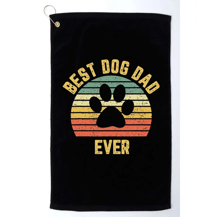 Vintage Dog Dad Cool Fathers Day Gift Retro Platinum Collection Golf Towel