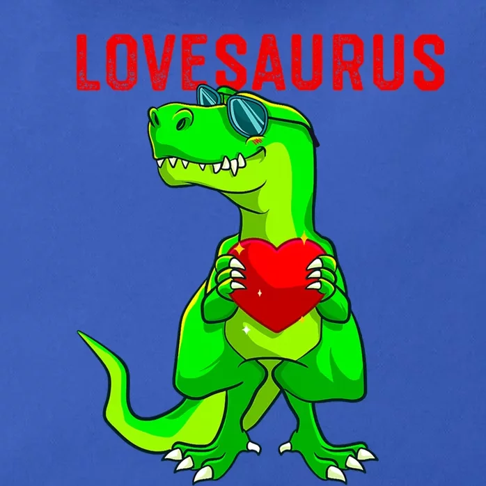 Valentines Day Dinosaur T Rex Valentine Lovesaurus Funny Gift Zip Tote Bag