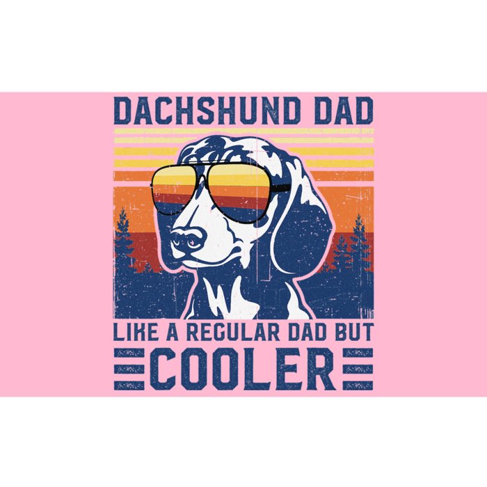 Vintage Dachshund Dad Like A Regular Dad But Cooler Funny Bumper Sticker