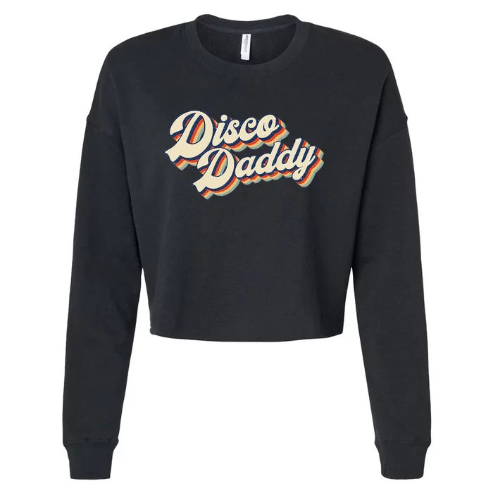 Vintage Disco Daddy Retro Matching 60S 70s Cropped Pullover Crew