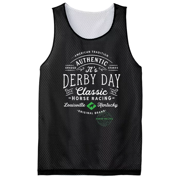 Vintage Derby Day Louisville Kentucky Horse Racing Meaningful Gift Mesh Reversible Basketball Jersey Tank