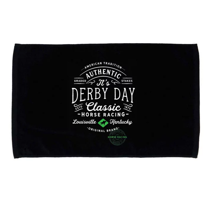 Vintage Derby Day Louisville Kentucky Horse Racing Meaningful Gift Microfiber Hand Towel