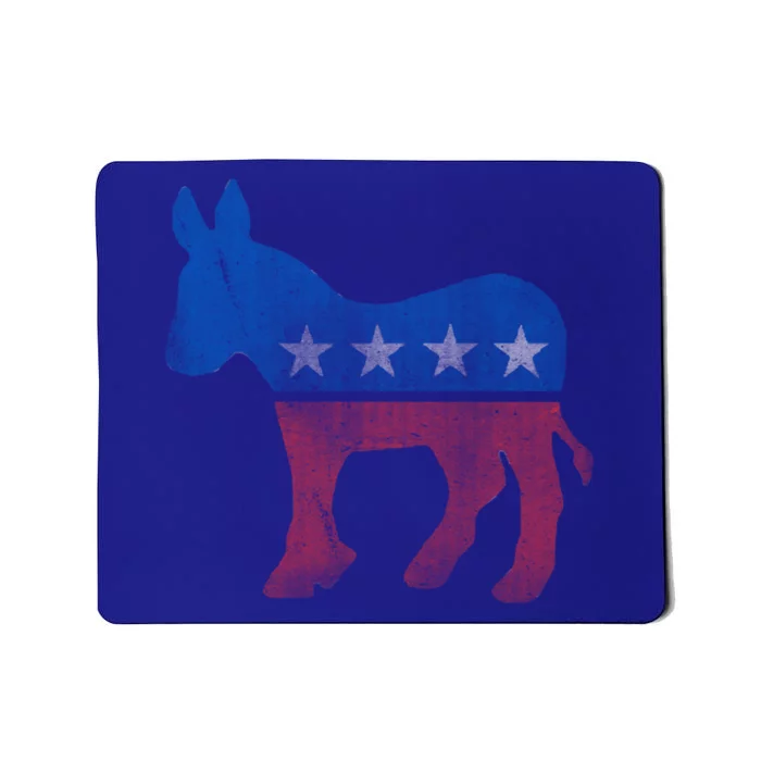 Vintage Democratic Donkey Democrat Gift Mousepad