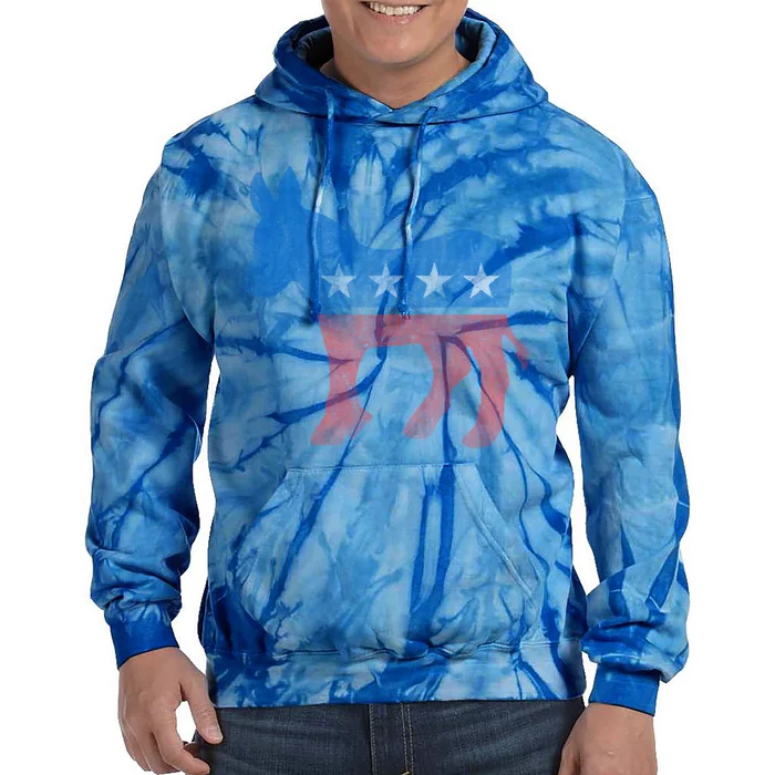 Vintage Democratic Donkey Democrat Gift Tie Dye Hoodie