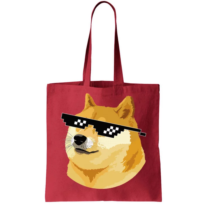 Vintage Doge Dogecoin Shiba Inu Coin Token Tote Bag