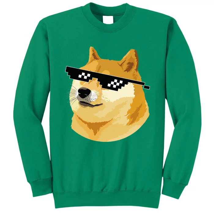 Vintage Doge Dogecoin Shiba Inu Coin Token Sweatshirt