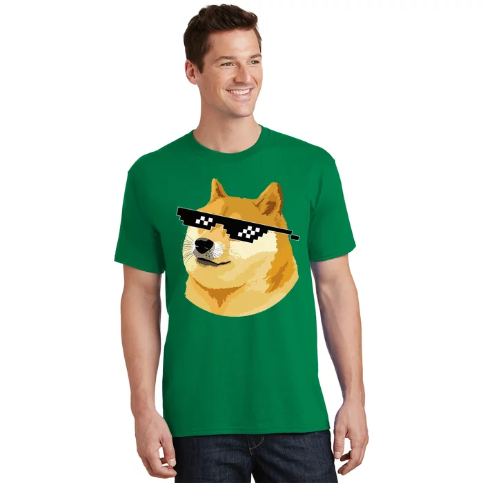 Vintage Doge Dogecoin Shiba Inu Coin Token T-Shirt